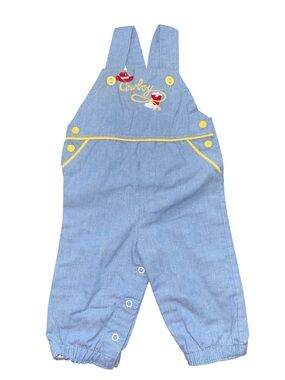 Vintage cowboy western overalls coveralls romper 6M